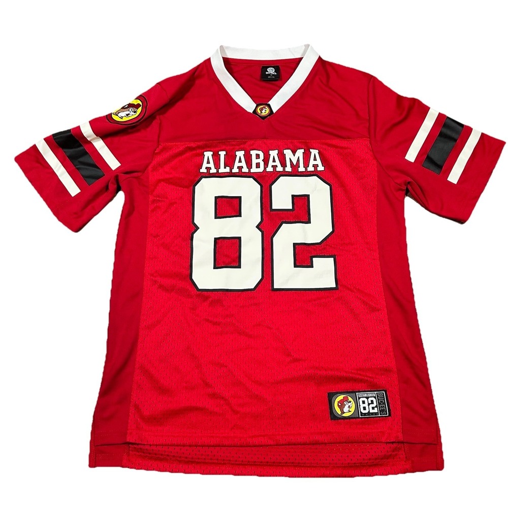 BUC-EES Alabama Men's Size M #82 Football Jersey Beaver Patch